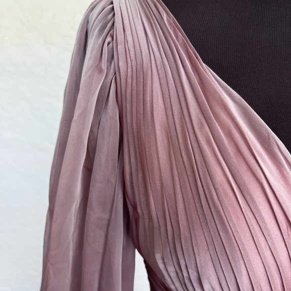 Mac Duggal Evening 67414D Long Sleeve Deep V-Neck Gown Size 4 Prom Pageant Dress - Picture 5 of 11